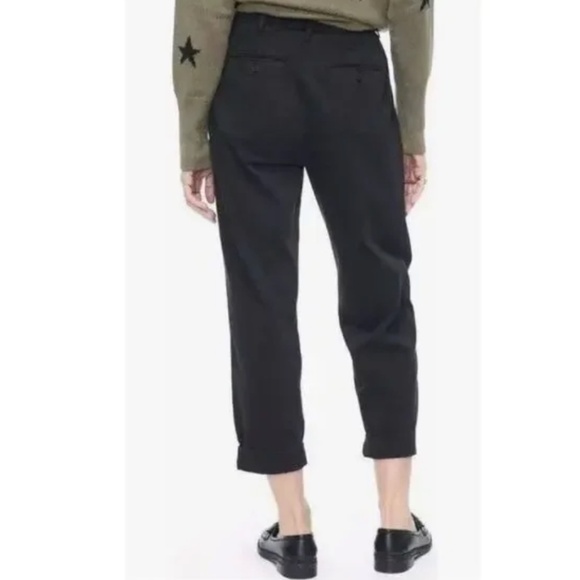 Pistola Kellin High Rise Pleated Cotton Ankle Trouser in Fade to Black Size 27 - Picture 4 of 10